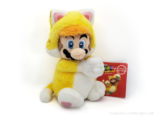 San-ei – Super Mario 3D World Magnet Plush – Cat Mario