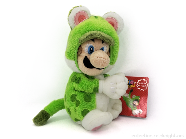 San-ei – Super Mario 3D World Magnet Plush – Cat Luigi