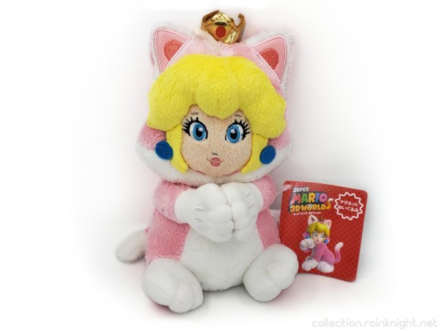 San-ei – Super Mario 3D World Magnet Plush – Cat Peach