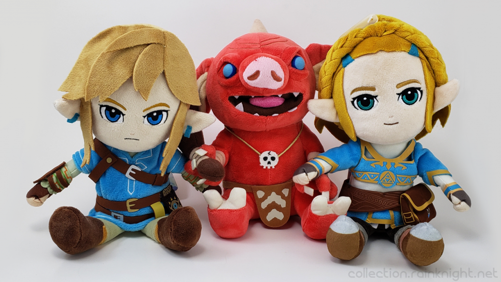 San-ei's Breath of the Wild set featuring Link, a Bokoblin, and Zelda