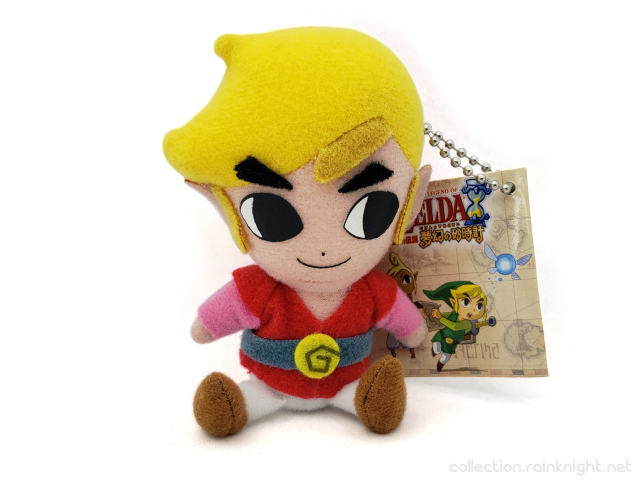 Epoch / Taito – The Legend of Zelda: Phantom Hourglass Ball Chain Mascot Plush – Red Link