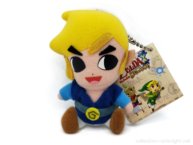 Epoch / Taito – The Legend of Zelda: Phantom Hourglass Ball Chain Mascot Plush – Blue Link