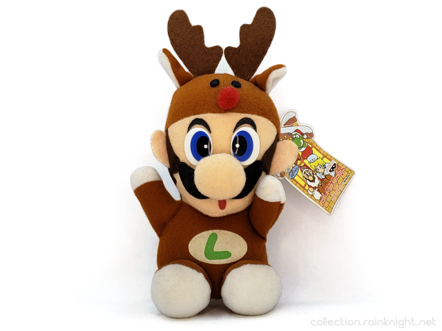 Banpresto – Super Mario World Christmas Set – Reindeer Luigi Plush